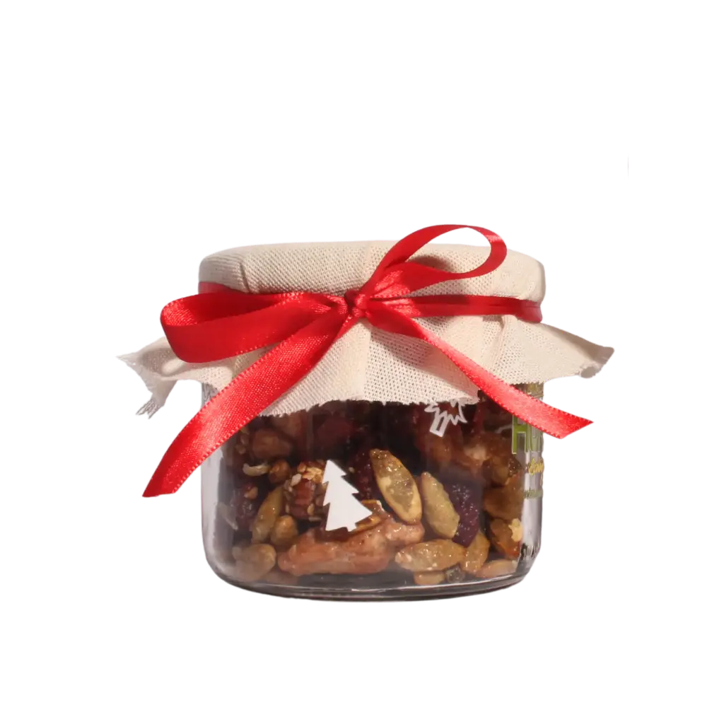 Bote Navideño - Mix Garapiñado Mediano 160 gr 